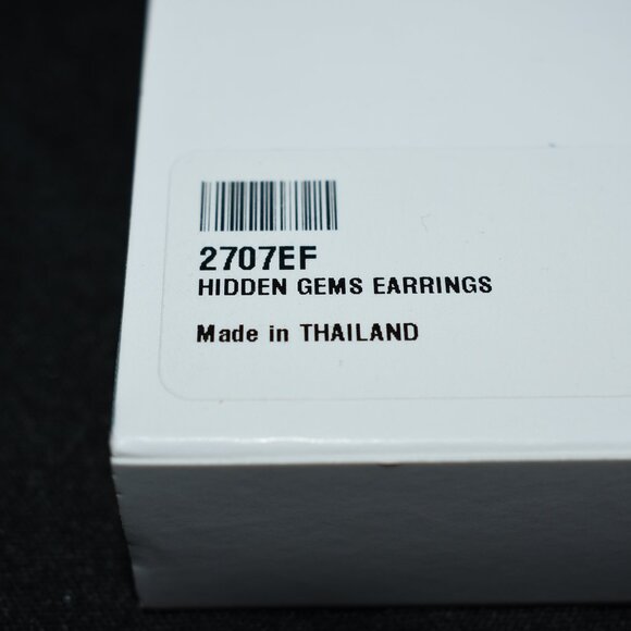 Touchstone Crystal by Swarovski Hidden Gems Earrings 2707EF New in Box - Picture 6 of 6